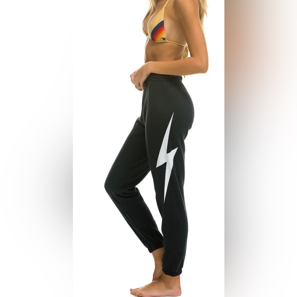 Womens charcoal Aviator Nation Sweatpants size small